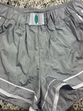 FP Movement by Free People Gray Athletic Shorts with White Trim NWT